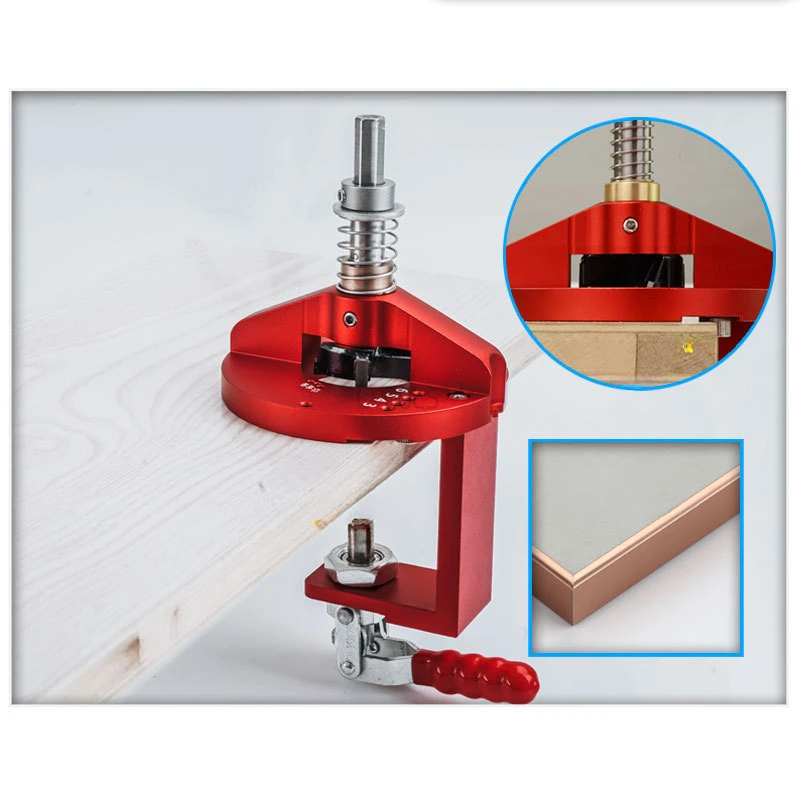 

Hinge Hole Locator Vertical Drilling Tools Aluminum Alloy Round Wooden Tenon Woodworking Built-in Fixture 35mm Manual Tools DIY