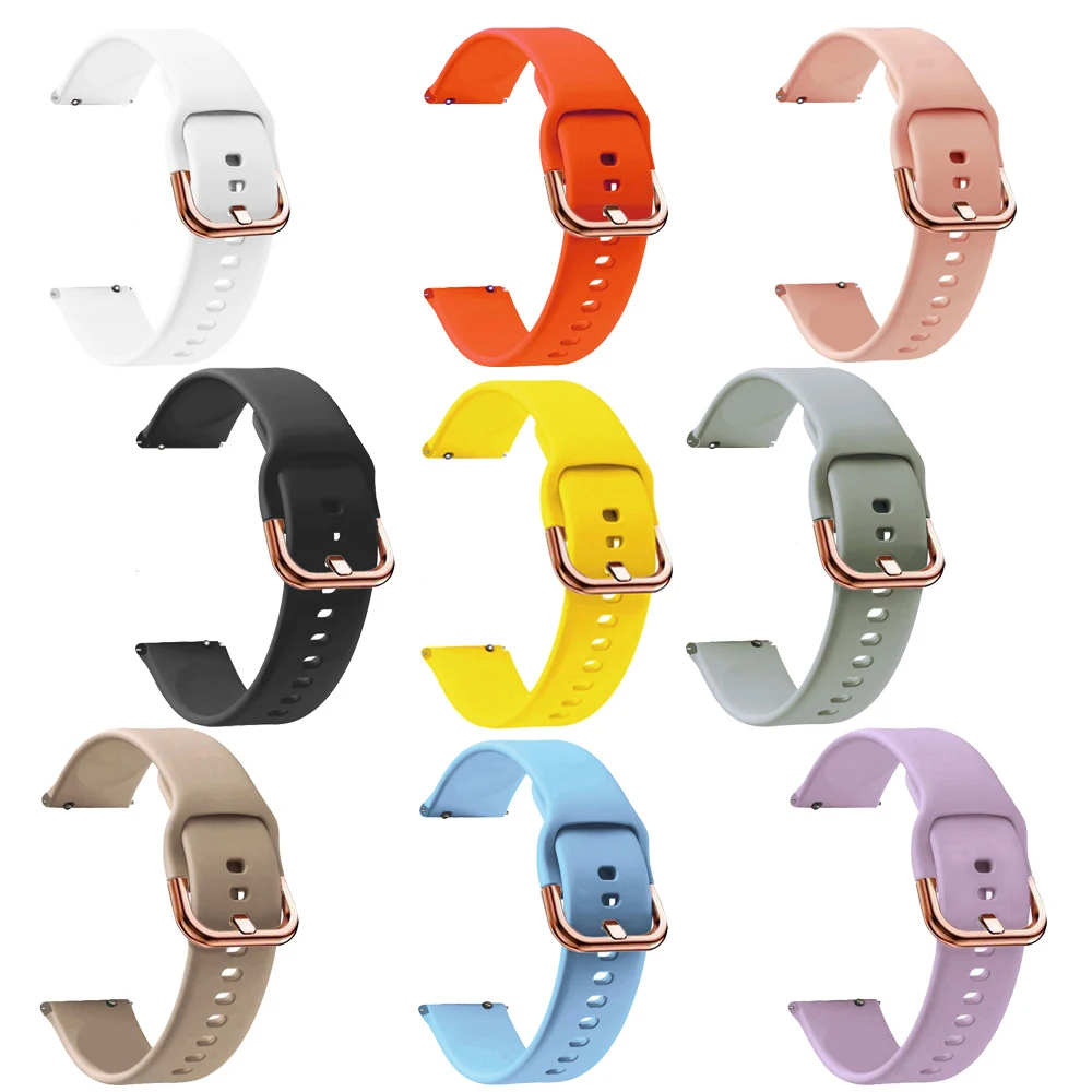 Elegant 18mm Silicone Replacement Wristband Strap