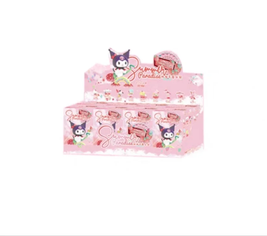 thumbnail image 1 of Sanrio Sweet Strawberry Paradise Cute Kitty Cinnamoroll Melody Action Figure Model Toy Doll Box Girl Gift, 1 of 5