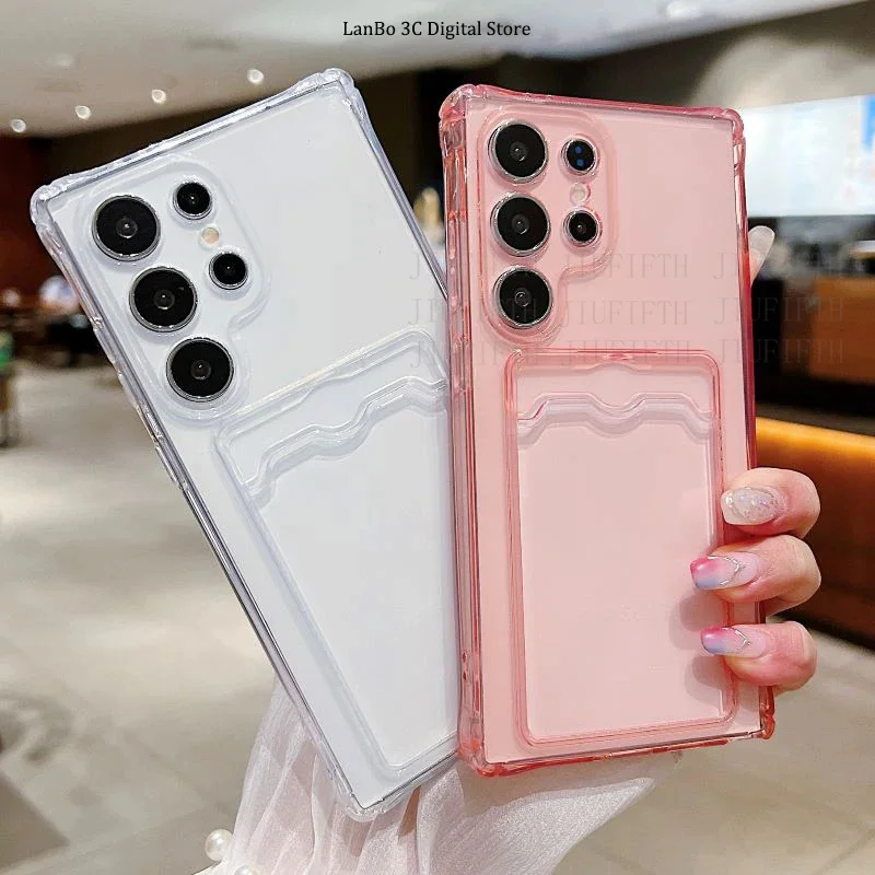 Luxury Silicone Transparent Card Case