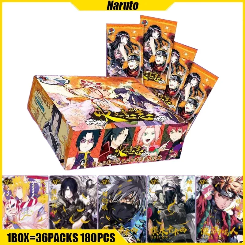 Little Dinosaur 17-1 Naruto Card Anime Collection Cards Mistery Box Board Games Halloween Toys Birthday Gifts for Boys and Girls