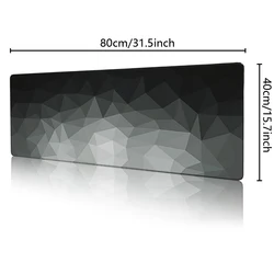 Extended Large Mouse Pad with Stitched Edges and Non-Slip Base (800x400x2mm)
