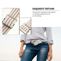 Convenient Walking Gait Belt Walking Belt Nylon Walking Transfer Belt (White) Standing Assist Belt Professional Walking Belt 2