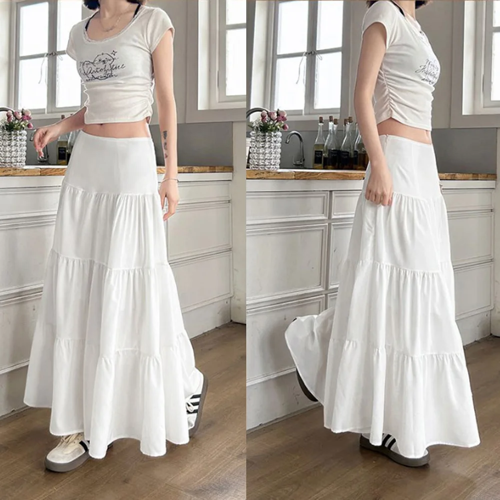 Swing Skirts Witte Lange Rok Boho Floral Maxi Rok Bohemian Womens Boho  Floral Long Maxi Skirt