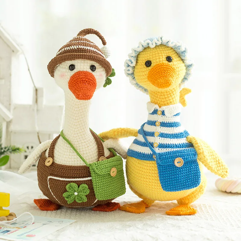 Susan's Family Package of Materials Crochet Companion Doll Material Package Goose Duck Crochet DIY Doll about 32cm Best Gift