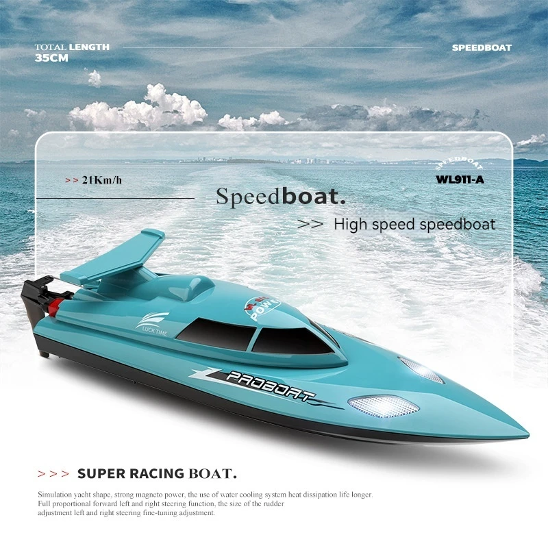 

New Weili Wl911-a Remote Control High-speed Ship Model Water Cooling System Navigation Model Remote Control Speedboat Toy Cross-