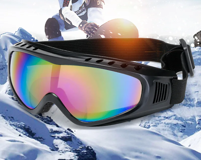 Shonemes Anti-Beschlag-Staubbrille, Tröpfchen, spritzwassergeschützt, verstellbar, UV400-Brille, Outdoor, Motorrad, Skifahren, Schutzbrille – Detail 1