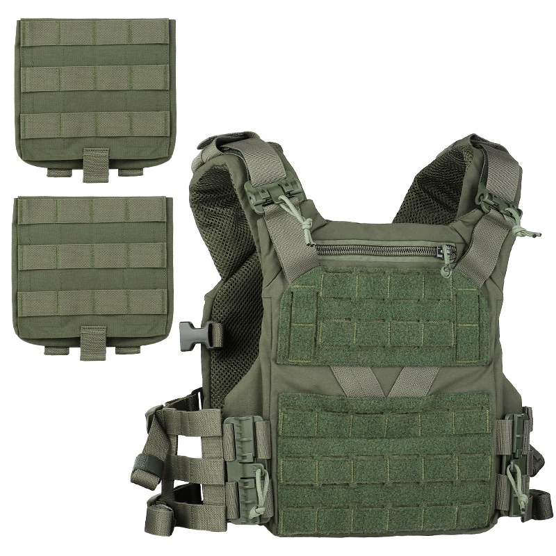 K19 Full-Size Hunting Vest Plate Carrier MOLLE Quick Release Fast Adjust Cummerbund Chest Rig Fit for 80-110 cm