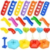 Big Building Blocks Slide Swing Seesaw Park Playground Series Large Pillar Bricks Children Kid Educational Toy Compatible Duploe 2