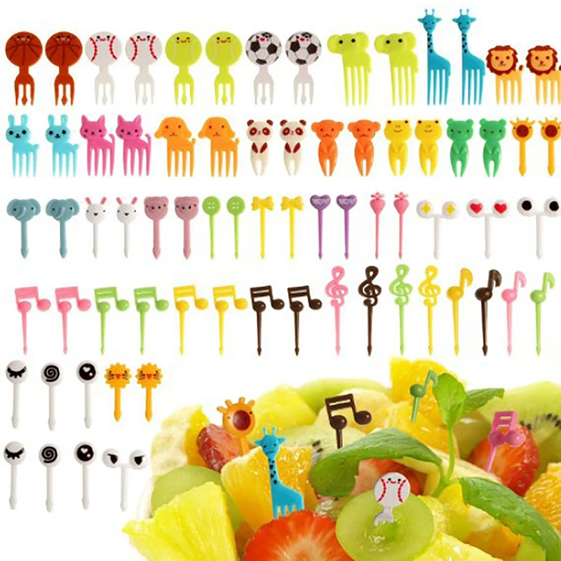 Fruit Fork Food Toothpicks for Kids Party Decoration Gift