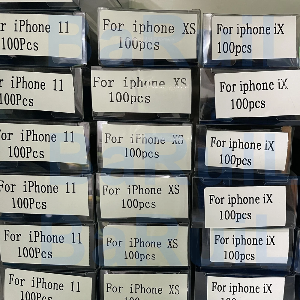 BaRuiLe 100pcs LCD 디스플레이 프레임 베젤 방수 씰 테이프 접착제 접착 스티커 for iphone 14 Plus 12 Pro Max 13mini 11 X XS