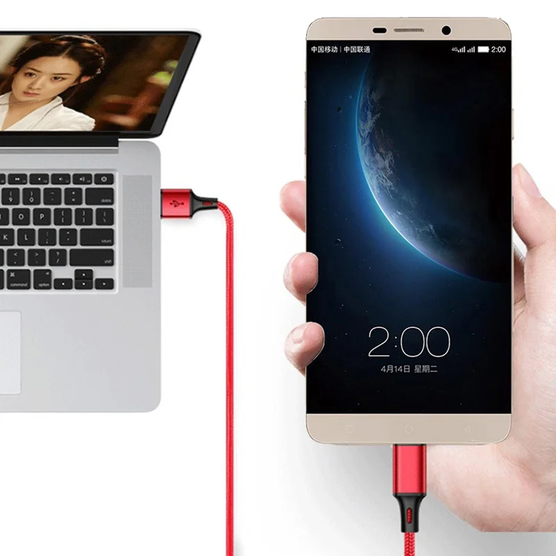 3A USB 타입 C 케이블 데이터 동기화 고속 충전 25cm 짧은 길이 1m 2m 3m 긴 길이 와이어 충전 케이블 삼성 화웨이 안드로이드 휴대폰용