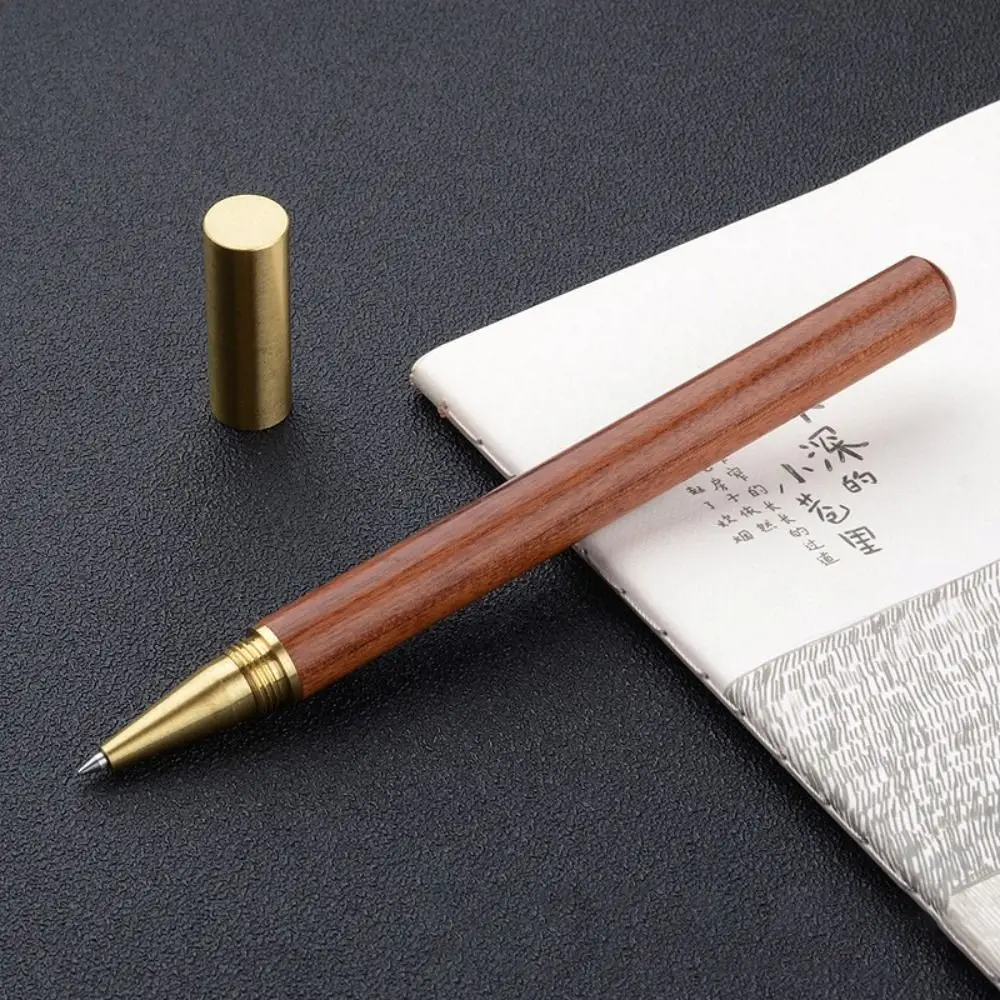 Hochwertige Holz körper Kugelschreiber Messing Business Füll federhalter Studenten Geschenk Gel Stift Schule Bürobedarf – Detail 20