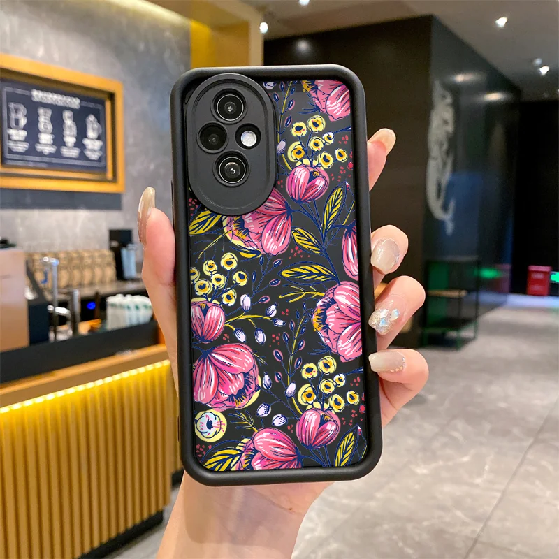 Elegant Floral Soft Silicone Shockproof Phone Case