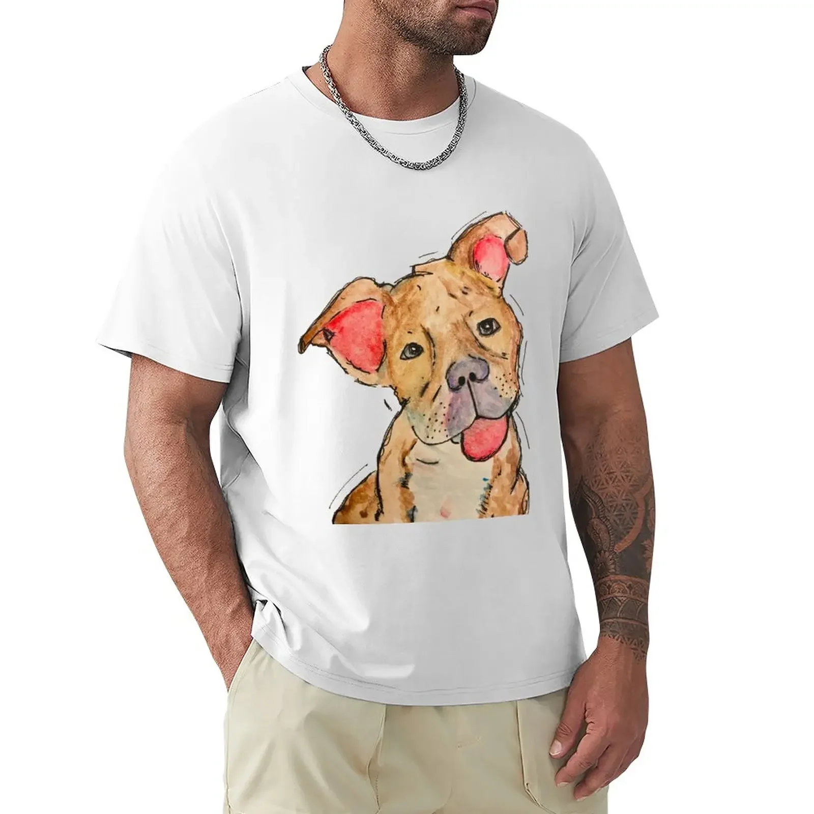 

Pit Bull Pup T-Shirt blanks sublime cute clothes mens graphic t-shirts hip hop