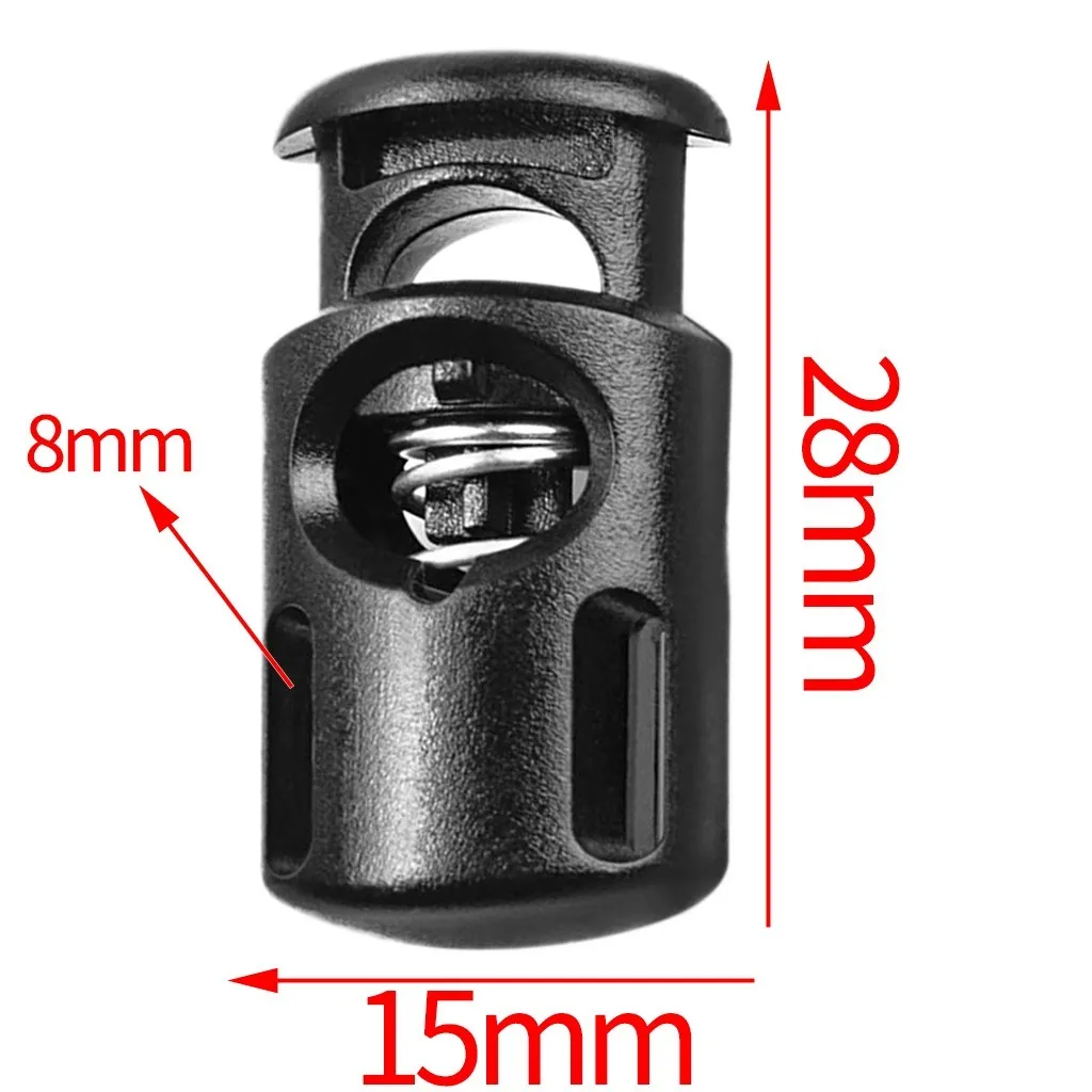 10pcs/pack Cord Lock Toggle Clip Stopper Plastic For Bags/Garments cord lock stopper,cord lock,cord stopper,cord end lock