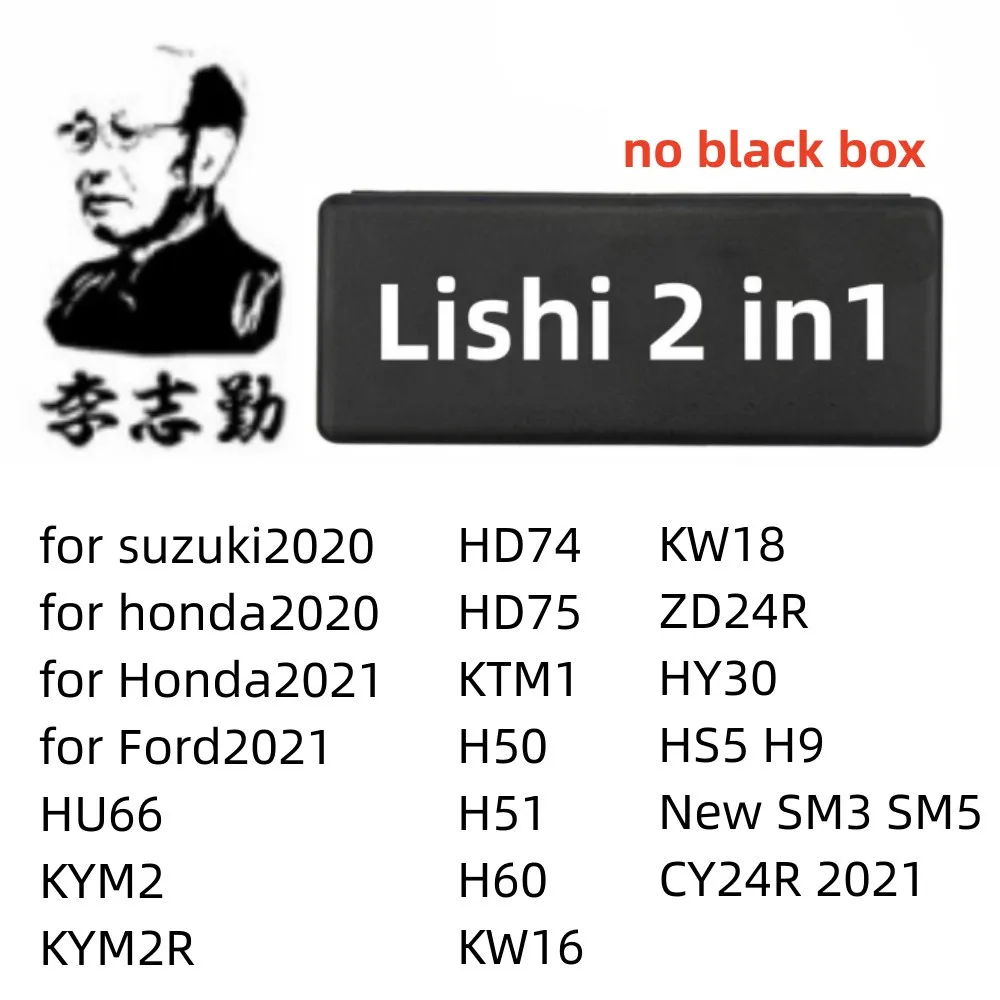 No Box Lishi 2 In 1 Tool FOR Kia SX9 TOY TOY47 HON77 YH65 HU136 TOY51 HON41 HU134 HON63 Ford for Mahindra 2 in 1