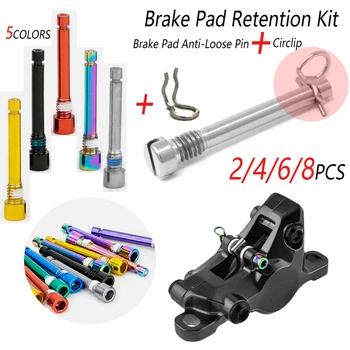 2/4/6/8pcs Kit di ritenzione pastiglie freno Bicicletta pastiglie freno a disco idraulico perno e anello elastico pastiglie freno resistenti alla corrosione perno
