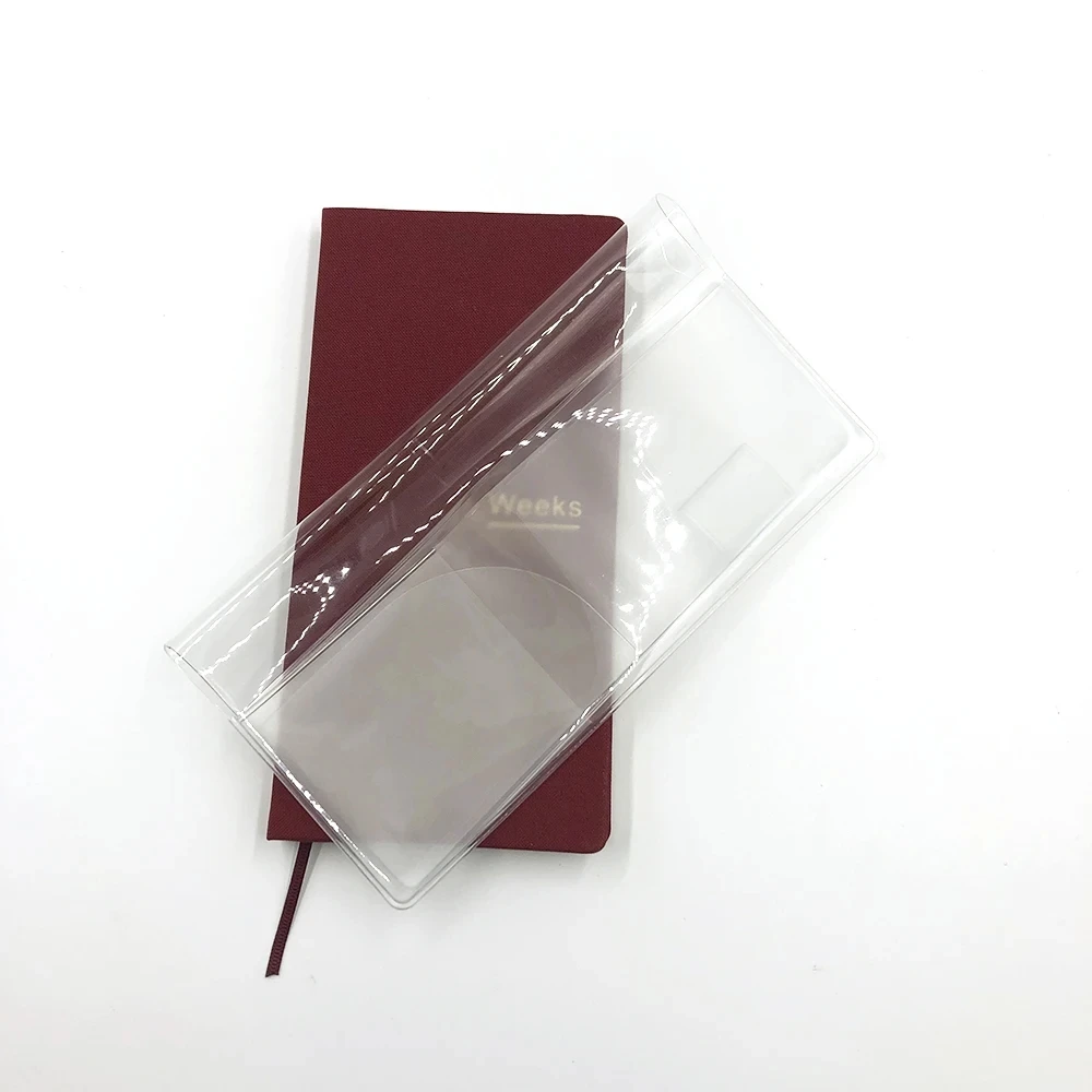 Transparent Protective Cover for Weekly Planner - Patterned Design Stationery Accessory