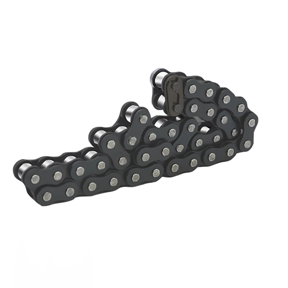 #25 Roller Chain 04C-1 Carbon Steel Chains 6.35mm 1/4 Inch Pitch Connecting/Offset Links Full/Half Buckle for Bycicles Scooter