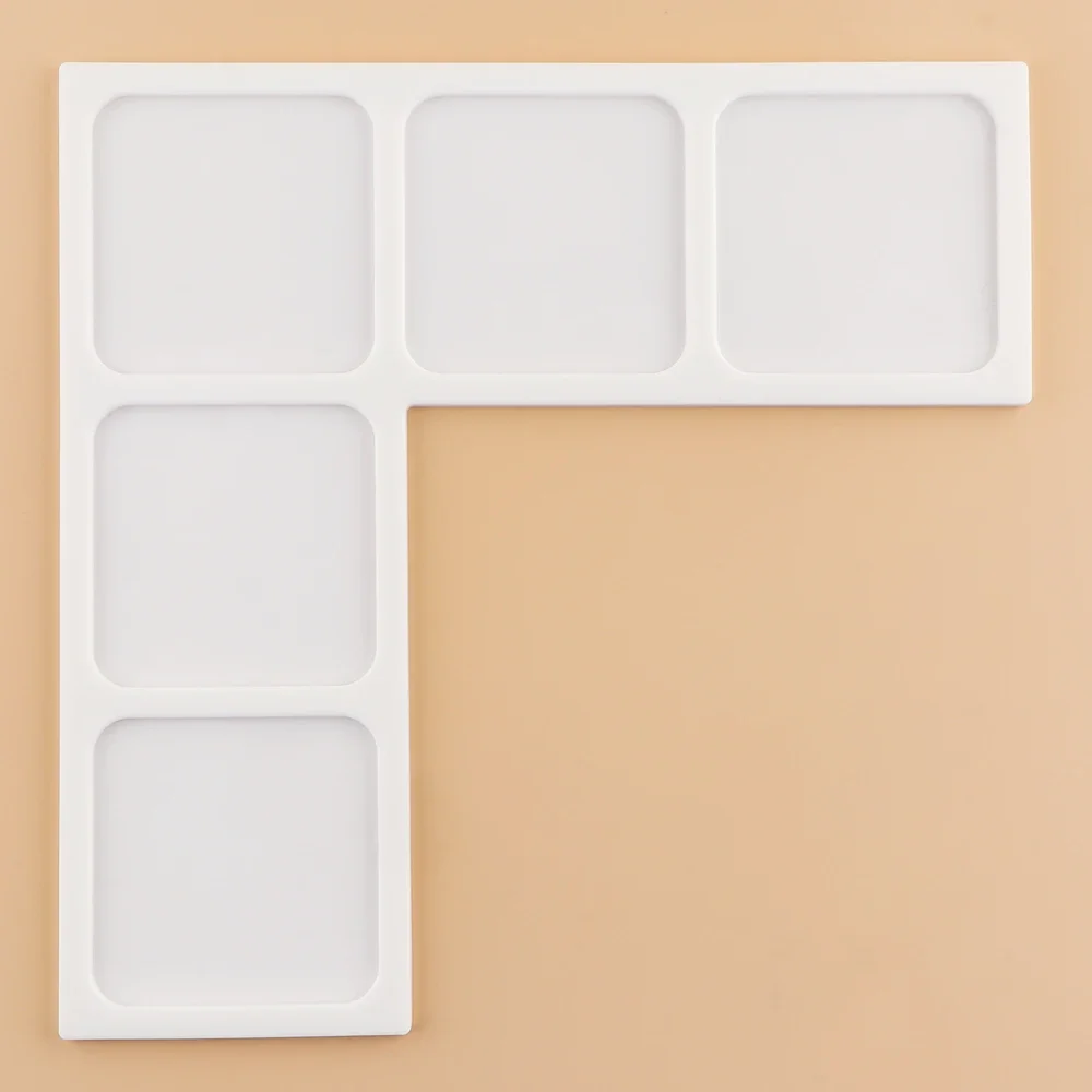 Inkpad Holder L-Shape Square Non-Slip Silicone Corner