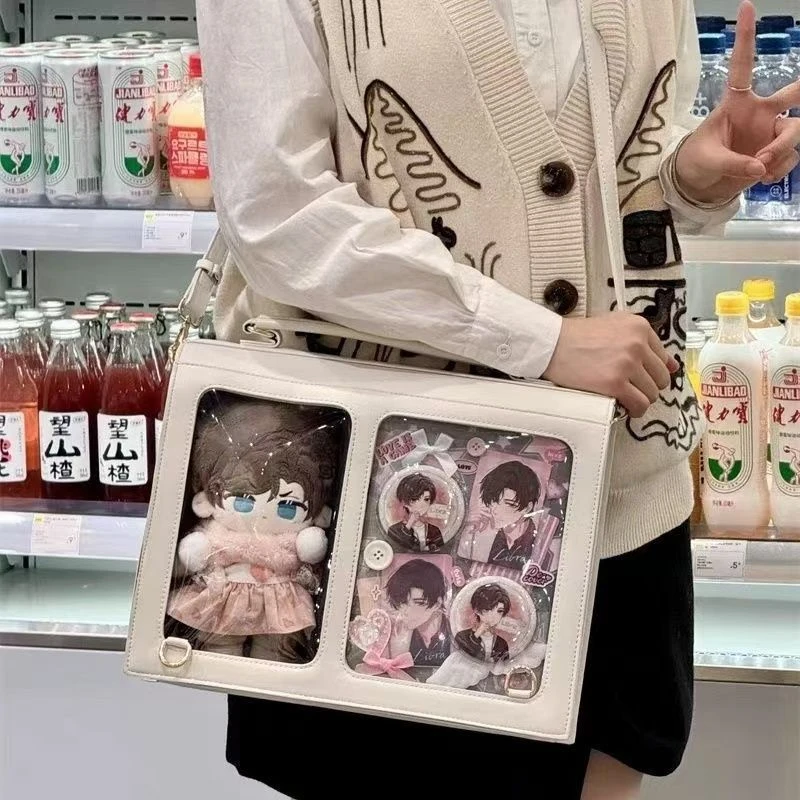 Sweet-Edge Utility-Rucksack, Harajuku DIY Itabag Transparent, Studenten-Pendler-Aktentasche, Modische Vielseitige Umhängetasche – Detail 4