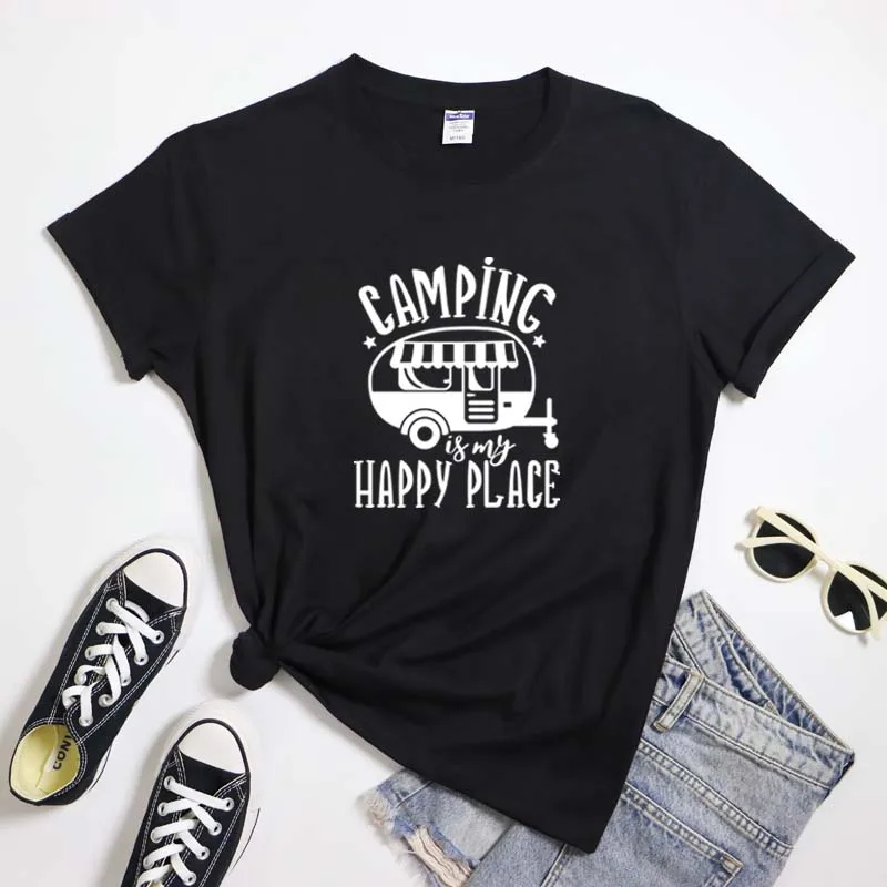 Camping Is My Happy Place T-shirt 2