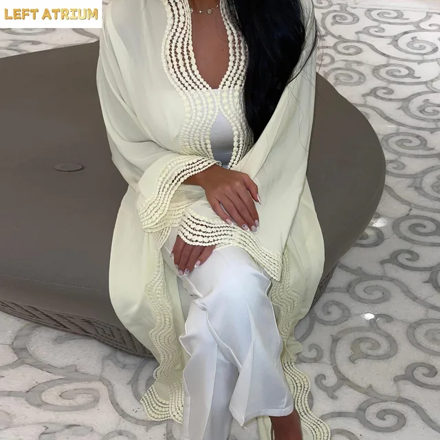 Vêtements musulmans pour femmes de Dubaï, robe Abaya ouverte, Kaftan turc, Jalabiya, Kimono islamique, Cardigan, Caftan marocain, Robe pour femme