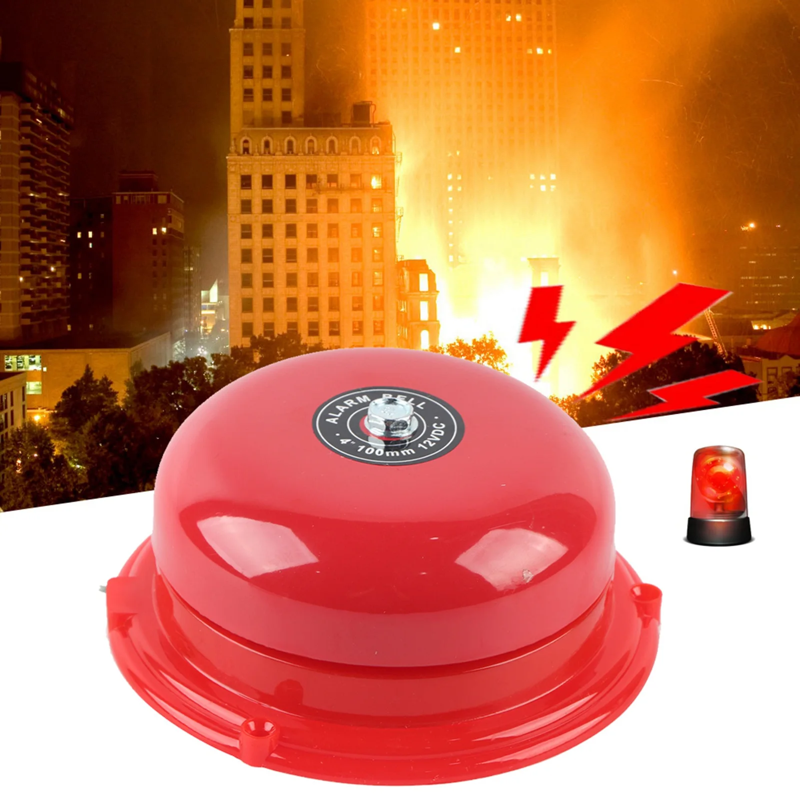 zk30 4 Inches Metal Fire Control Internal Strike Type Electric Bell 100db (12V DC)