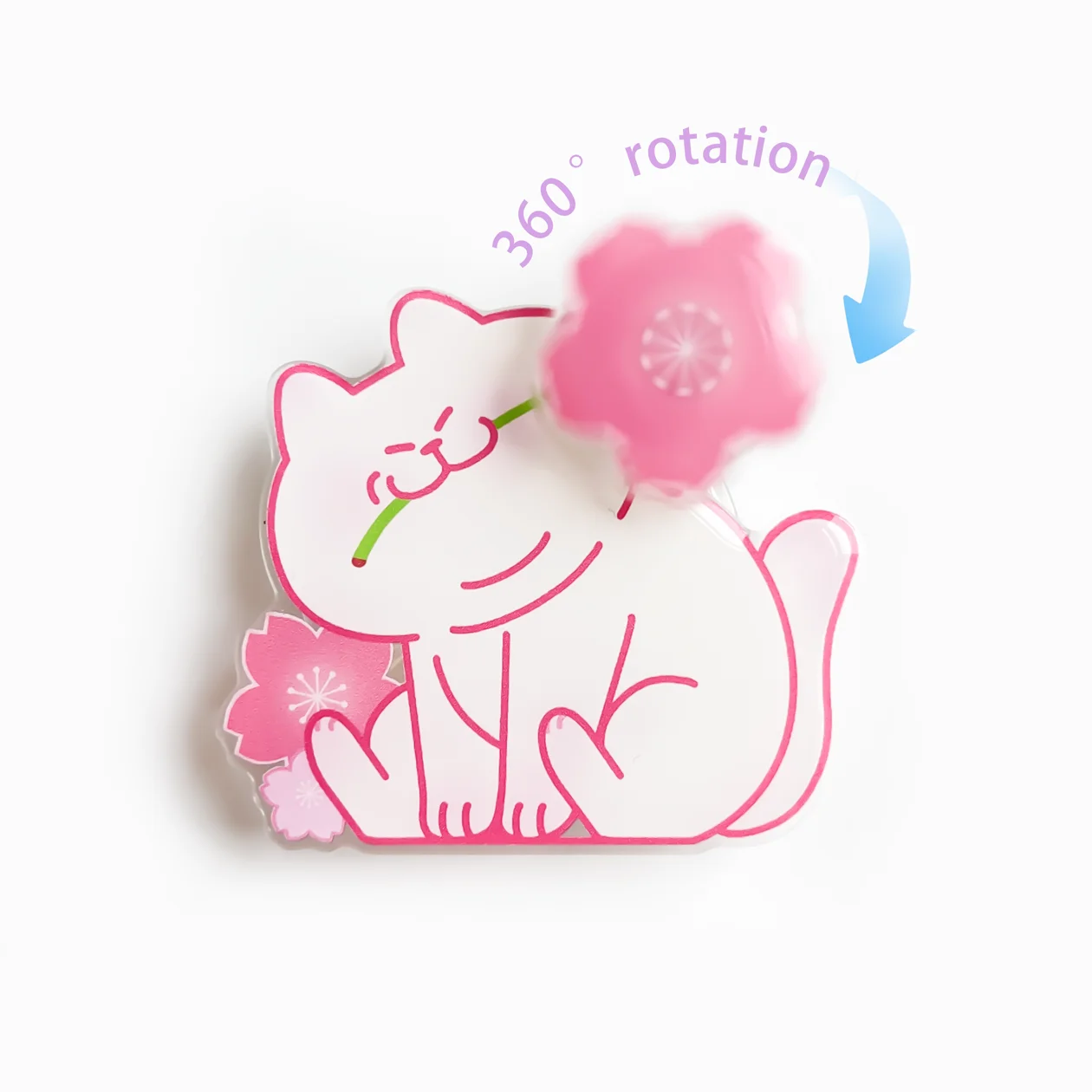 Custom Cartoon Design Acrylic Magnetic Phone Grip and Stand with Personalized Photo Logo