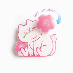 Custom Cartoon Design Acrylic Magnetic Phone Grip and Stand with Personalized Photo Logo (White Grip)