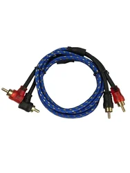 Premium Pure Copper Audio Cable for Car Audio System Enhancement - 2 RCA to 2 RCA Signal Cable (1 meter)