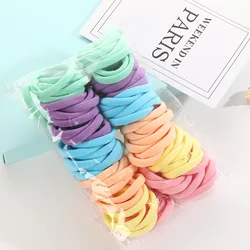 High Elasticity Seamless Hair Ties - 100-Pack Multi-Color Collection (Fluorescent color)