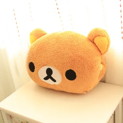 1pc 30cm Kawaii Rilakkuma Plush Toy Kiiroitori Chick Couple Pillow Teddy Bear Stuffed Doll Cushion Hand Warmer Winter Xmas Gift
