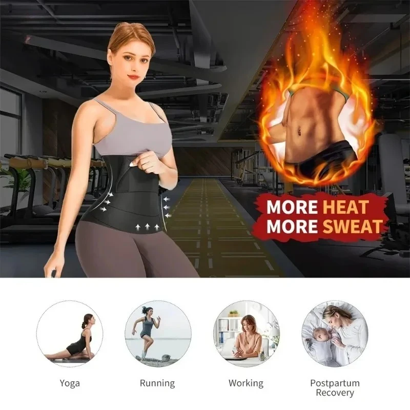 Qtree 3M-6M Waist Trainer Body Shaper Sweat Slimming Belt Shapewear Women Wrapssports And Fitness Abdominal Tightening Strap 1