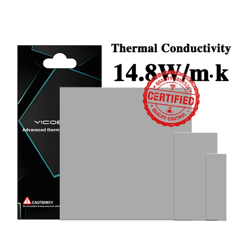 14.8W/mk Heat Conducting Thermal Pad Computer Laptop GPU VGA Video Card CPU Heatsink Cooling Conductive Silicone Grease Shim Mat