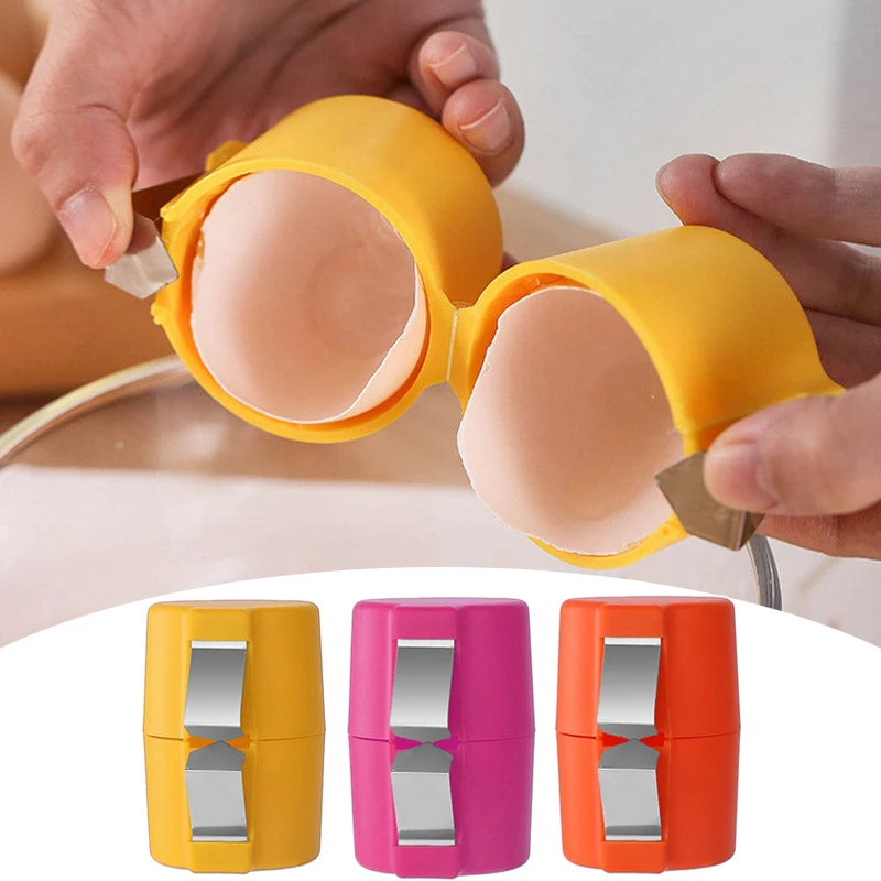6pcs~1pcs Egg White Separator Convenient Fast Egg Beater Eggs Sheller Eggshell Opener EggSeparator Household Kitchen Baking Tool egg shell opener egg opener