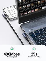 UGREEN 90 Degree PD100W USB C to USB C Charging Cable for iPhone 17 Samsung MacBook iPad Quick Charger 4.0 PD Fast Charging Cord - Image 5