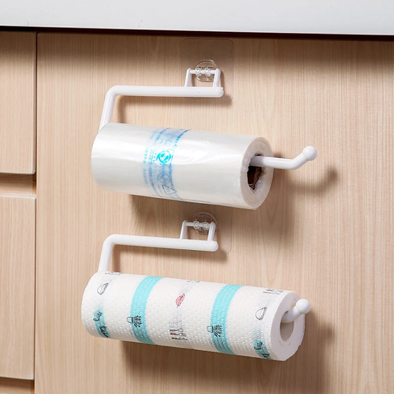 Paper Towel Holder Toilet Paper Holder Toilet Paper Rack Toilet Roll Holder Metal Under Cabinet Paper Roll Rack Towel Holder Tissue Hanger Kitchen Home