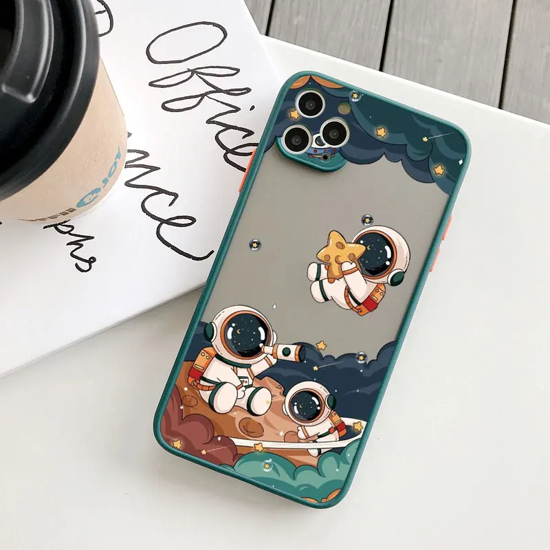 Cartoon-Astronauten- und Planeten-Handyhüllen für iPhone 17 16 11 12 14 13 Pro Max 15 Plus 16 Plus X XR XS Stoßfeste Schutzhülle – Detail 7