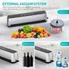 Automatic Vacuum Sealer Machine LED Touch Panel Hands-Free Operation Degasser for Food Storage Dry and Wet Food Witasser 15 Bags 3
