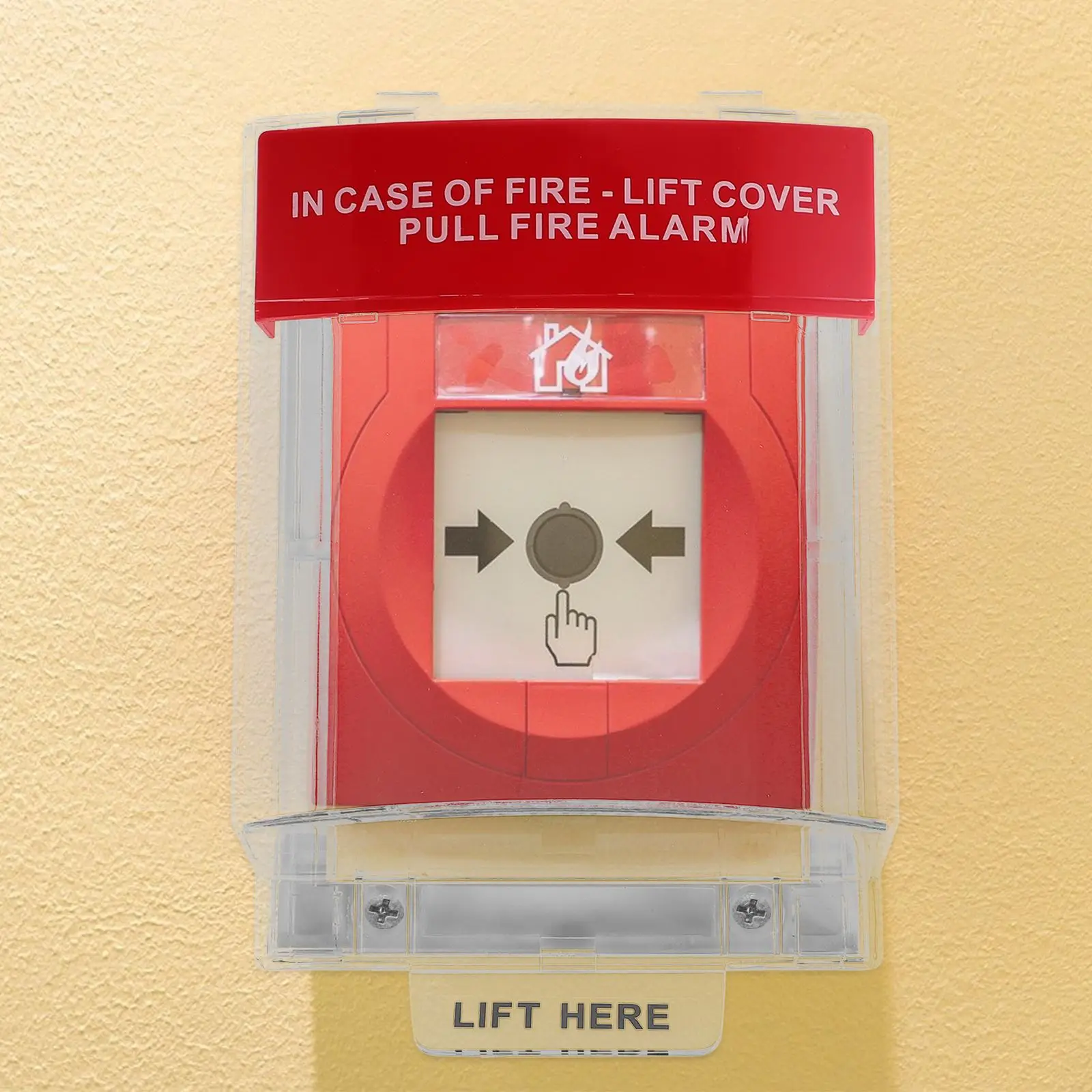 Fire Alarm Manual Call Point Protective Cover Full Coverage Guard for Fire Pull Station Fireproof Safety Push Button Cap Cover