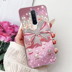Floral Soft Clear Silicone Phone Case with Bumper Protection for Realme X2 Pro (TPU - 962)