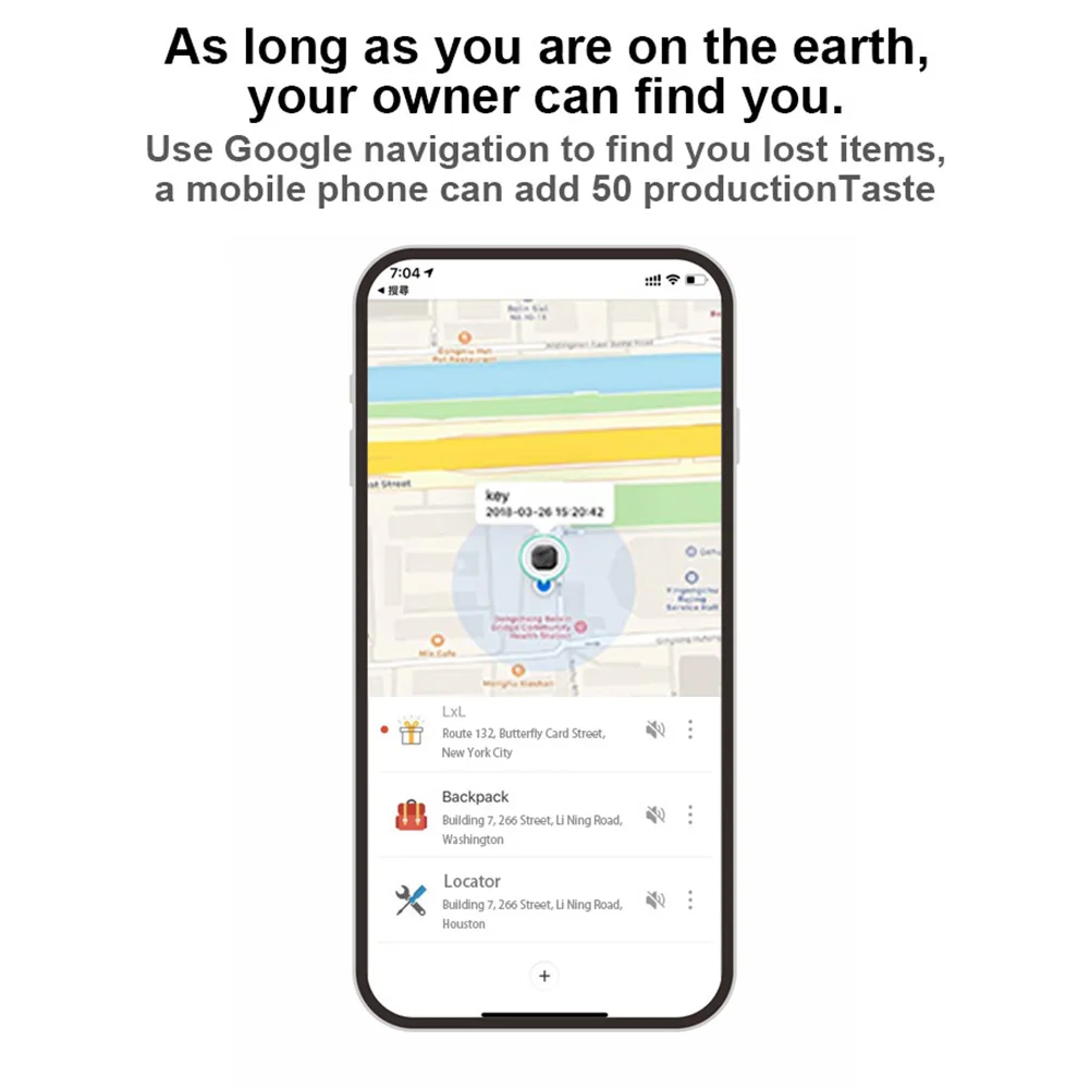 Wireless Mini GPS Tracker APP Record Smart Tag Bluetooth-compatible for iPhone