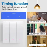 Tuya Smart WiFi Light Switch EU UK Push Button Wall Switch No Neutral Wire Smart Life Control Works With Alexa Google Home Alice - Image 5