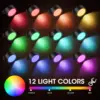 Magnetic LED Wall Lights 360° Rotation Touch With Remote Control 12 Colors Dimmable Brightness for Bedroom Wireless Bedside Lamp 2