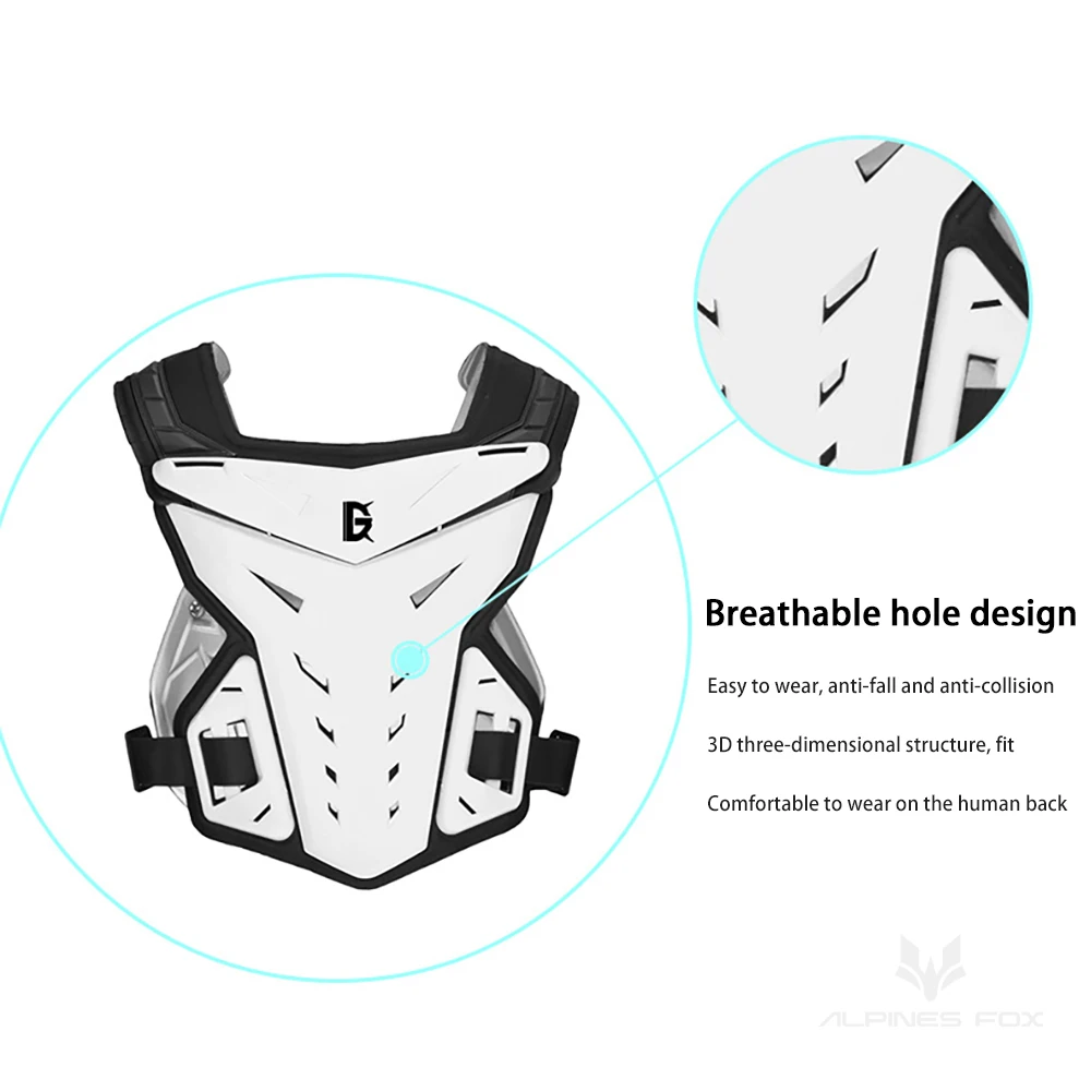 GHOST RACING Motorcycle Riding Body Armor Vest Anti-fall Motocross Jacket Vest Back Chest Protector Dirt Bike Protective Gear