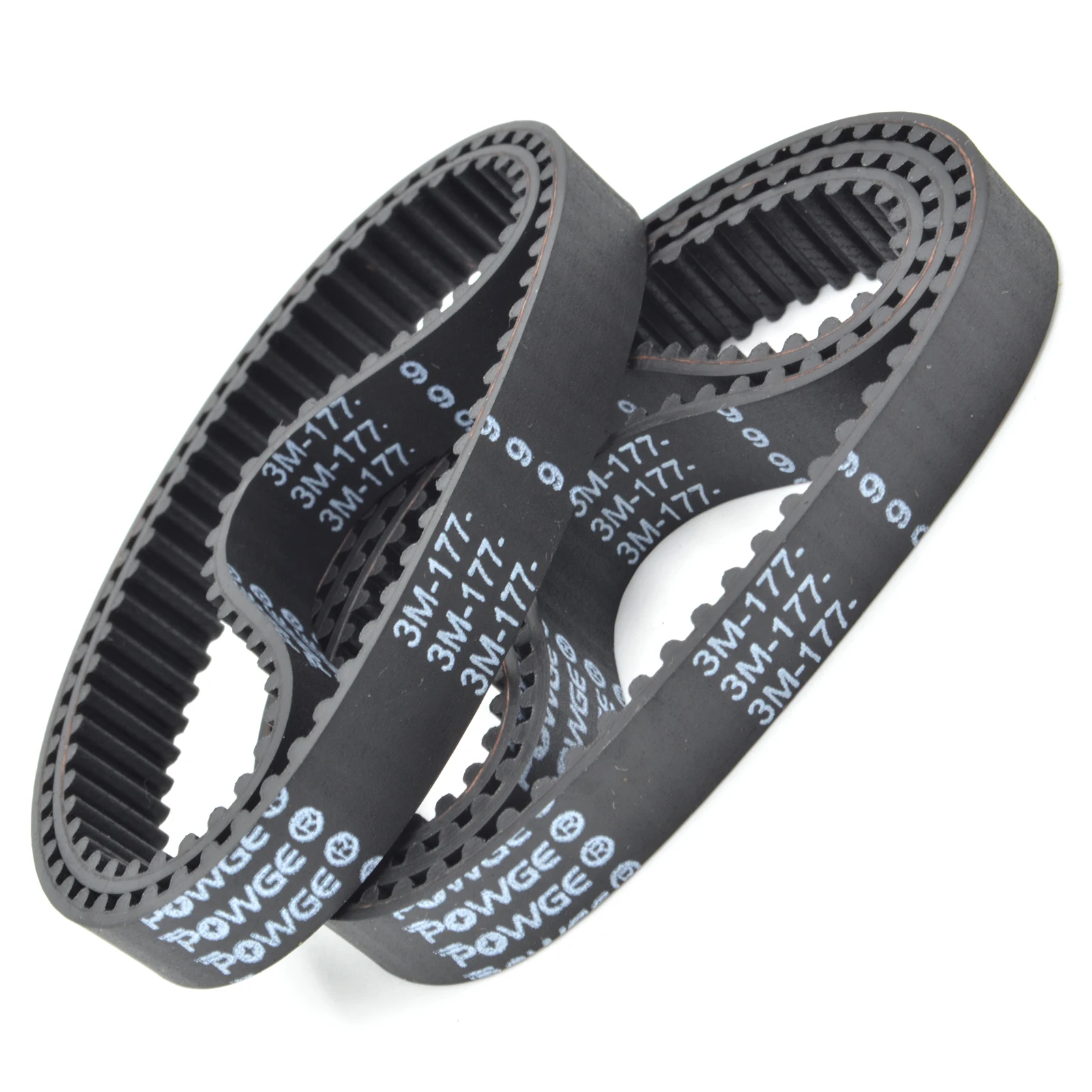 Rubber Belt POWGE HTD 3M Timing Lp = 150 153 156 159 162 165 168 171 174 177 180 183 186 189 192 195 198 201 204 207 Width 6-30mm