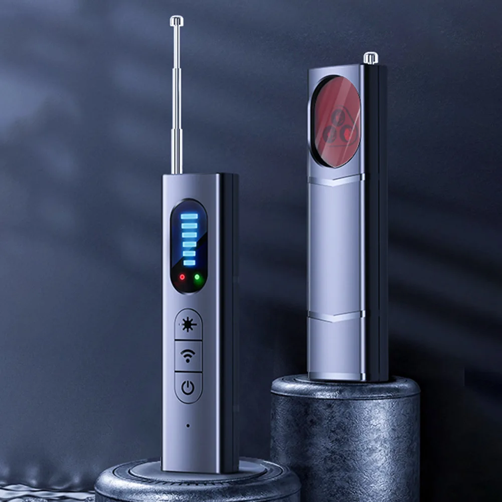 Wireless Bug Detectors 5 Levels Adjustable Sensitivity GPS Detector Electronic Sweeper for Travel Hotel Car for Office Bathroom