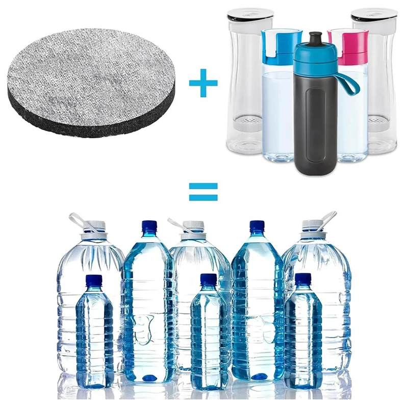 Micro Disc Water Filter 8-Pack For Brita Fill & Go Bottles & Carafes – Reduces Chlorine, Improves Taste - View #11